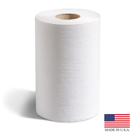 Putney Paper White 8 In. X 350 Ft. Hard Wound Roll Towel 12Pk P-700-B  (PEC)